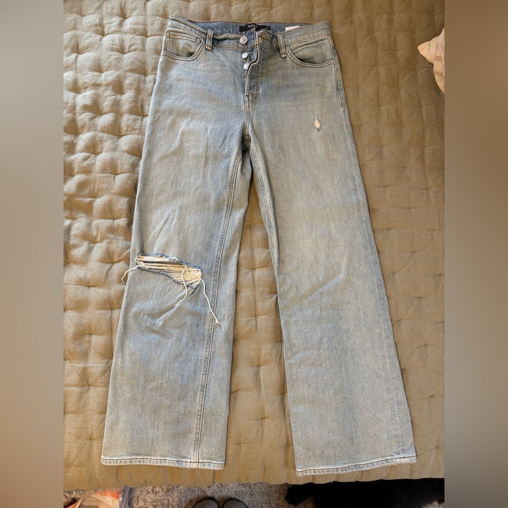 Hudson Jeans Light Blue Straight Leg Denim